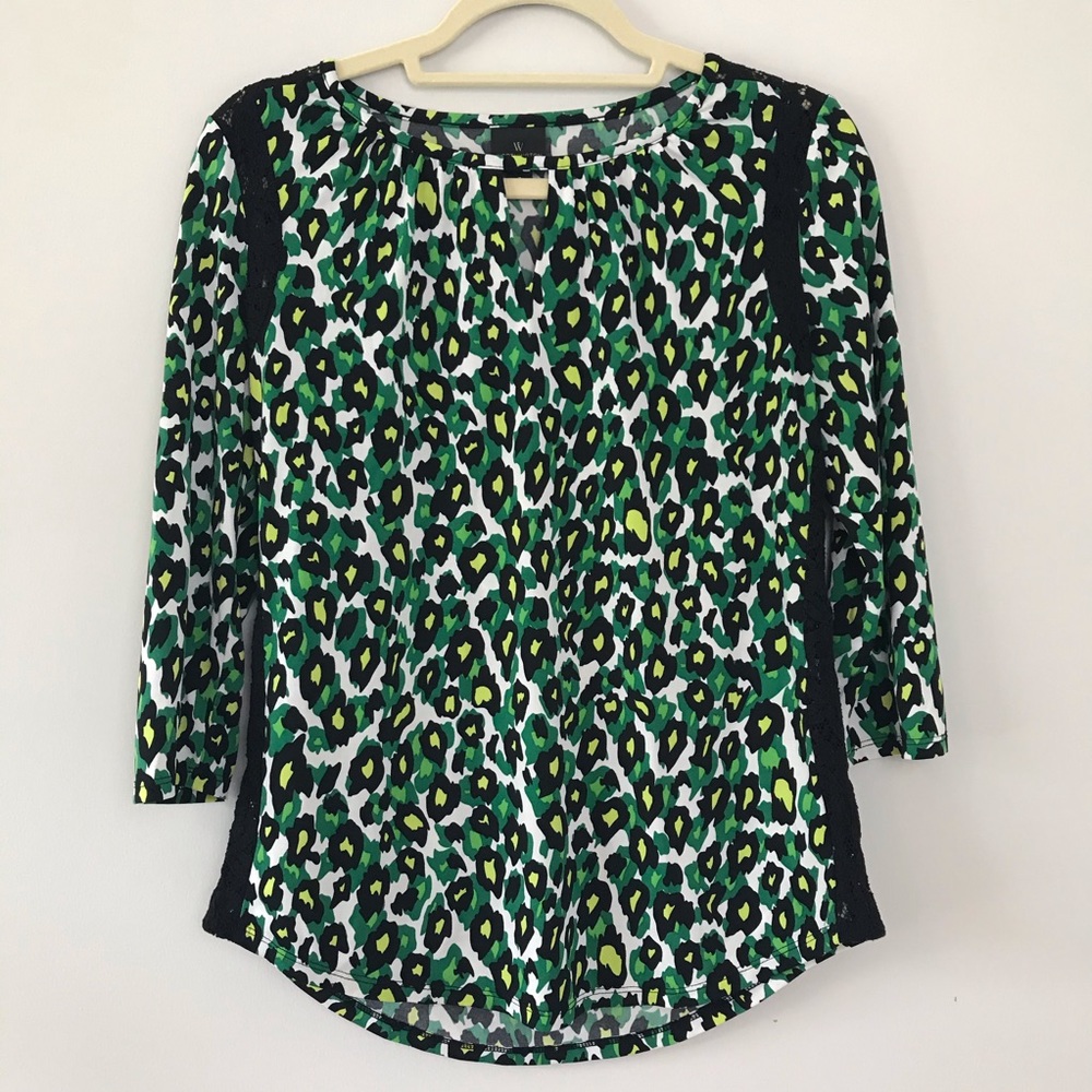 Worthington Animal Print Blouse - Sz S